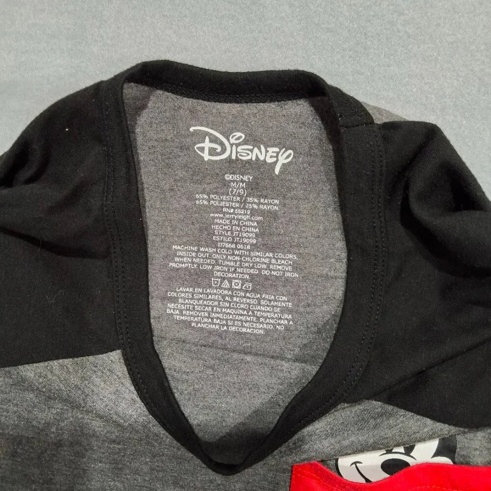 Disney Mickey Mouse Pocket Tee Women’s M Gray Black - Picture 2 of 3
